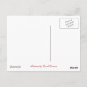 Red Spotted Paars Butterfly Series Briefkaart (Achterkant)