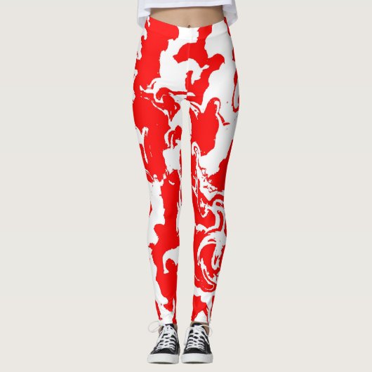 Red Spray Leggings (Voorkant)
