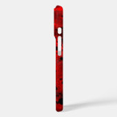 Red Spray Paint Effect iPhone 16 Hoesje (Achterkant / Links)