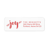 Red Sprigs van het etiket van het Jaloge Kerstmis  (Voorkant)