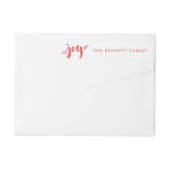 Red Sprigs van het etiket van het Jaloge Kerstmis  (Achterkant)