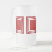 RED SQUARE GLASS-MOK MATGLAS BIERPUL (Voorkant links)