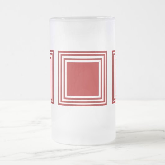 RED SQUARE GLASS-MOK MATGLAS BIERPUL (Center)