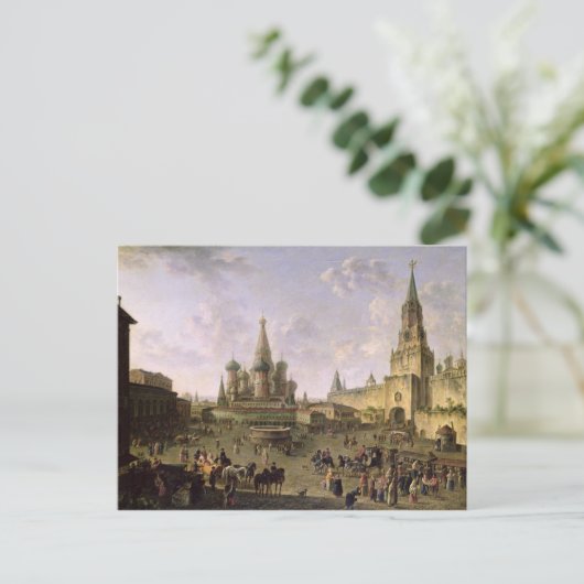 Red Square, Moskou, 1801 Briefkaart (Staand voorkant)