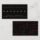 RED SQUARES Professional Visitekaartje (Voorkant / Achterkant)