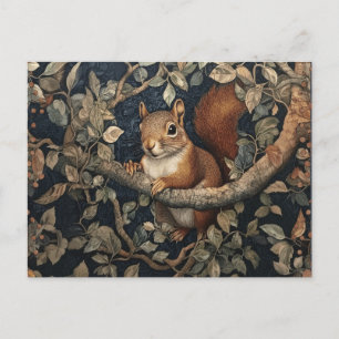 Red Squirrel beroemd gemaakt door William Morris Briefkaart