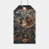 Red Squirrel beroemd gemaakt door William Morris Cadeaulabel (Voorkant)