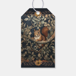 Red Squirrel beroemd gemaakt door William Morris Cadeaulabel