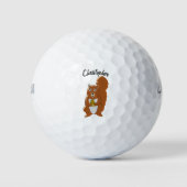 Red Squirrel Design Golfballen (Voorkant)