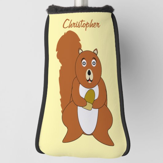 Red Squirrel Design Golfheadcover (Draai 90)