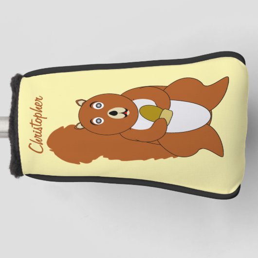Red Squirrel Design Golfheadcover (Voorkant)