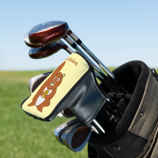 Red Squirrel Design Golfheadcover (Insitu)