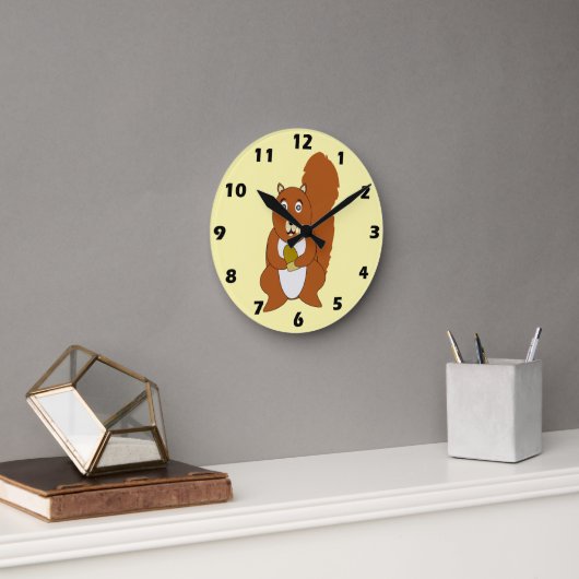 Red Squirrel Design Ronde Klok (Kantoor)