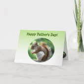 Red Squirrel Fathers Day Kaart (Voorkant)