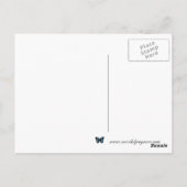 Red Squirrel Retro Postcard Briefkaart (Achterkant)