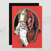 Red St Nicholas Krampus (Voorkant / Achterkant)
