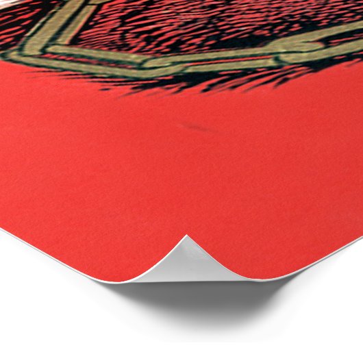 Red St Nicholas Krampus Poster (Hoek)