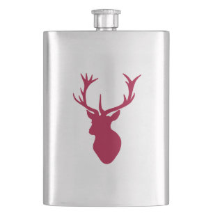 Red Stag Head kerst of Stag Party Flacon