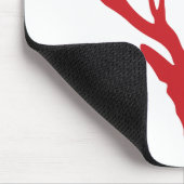 Red Stag Head kerst of Stag Party Muismat (Hoek)