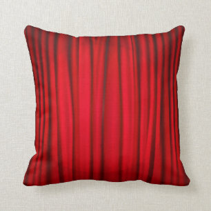 Red Stage Curtain Patroon Kussen