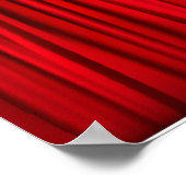Red Stage Curtain Patroon Poster (Hoek)