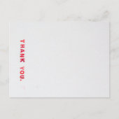 Red Stamped Bedankt Briefkaart (Voorkant)