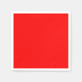 Red Standard Cocktail Paper Napkin Servetten (Voorkant)