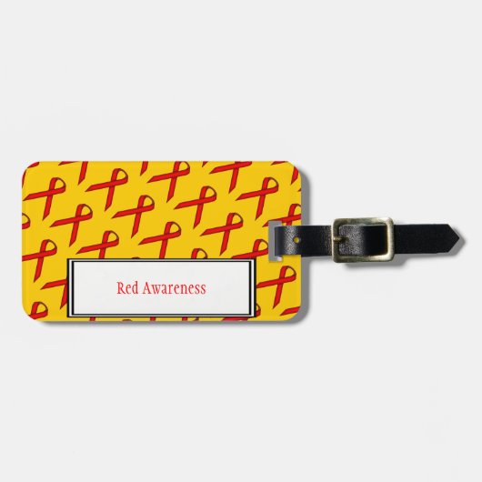Red Standard Ribbon door Kenneth Yoncich Bagagelabel (Voorkant horizontaal)