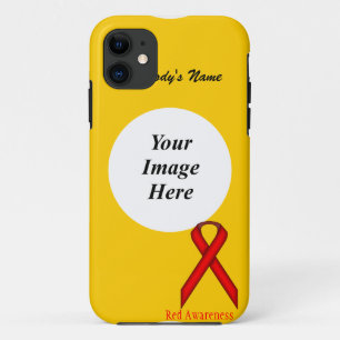 Red Standard Ribbon door Kenneth Yoncich Case-Mate iPhone Case