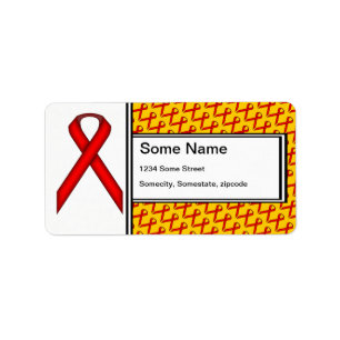 Red Standard Ribbon door Kenneth Yoncich Etiket