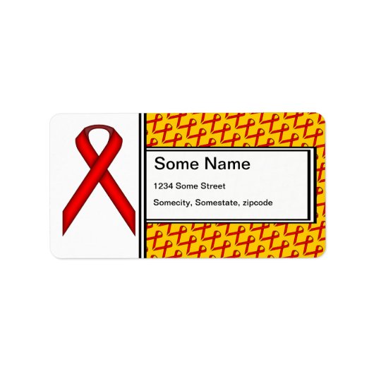 Red Standard Ribbon door Kenneth Yoncich Etiket (Voorkant)