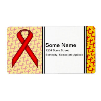 Red Standard Ribbon door Kenneth Yoncich Etiket