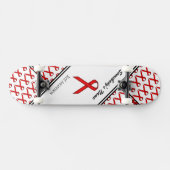 Red Standard Ribbon door Kenneth Yoncich Skateboard (Horizontaal)