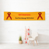 Red Standard Ribbon door Kenneth Yoncich Spandoek (Insitu)