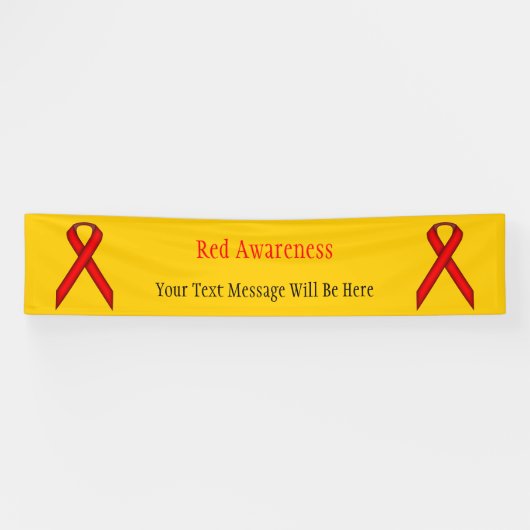 Red Standard Ribbon door Kenneth Yoncich Spandoek (Horizontaal)