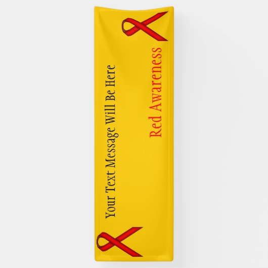 Red Standard Ribbon door Kenneth Yoncich Spandoek (Verticaal)