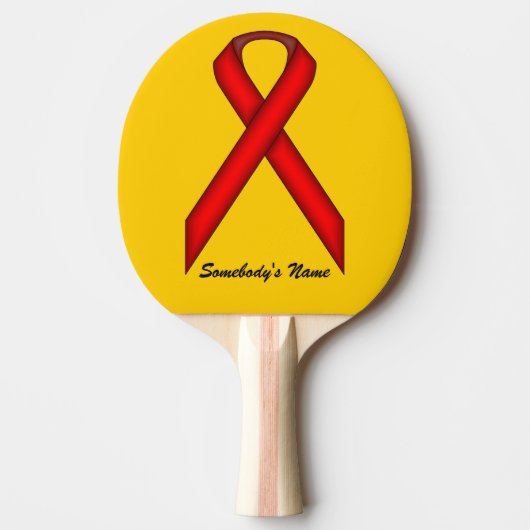 Red Standard Ribbon door Kenneth Yoncich Tafeltennisbatje (Voorkant)