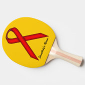 Red Standard Ribbon door Kenneth Yoncich Tafeltennisbatje (Zijkant)