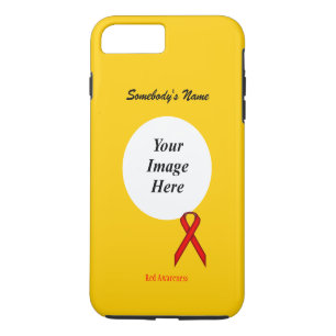Red Standard Ribbon Sjabloon door Kenneth Yoncich iPhone 8/7 Plus Hoesje