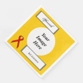 Red Standard Ribbon Sjabloon door Kenneth Yoncich Servetten (Hoek)