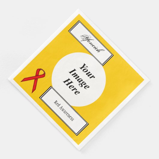 Red Standard Ribbon Sjabloon door Kenneth Yoncich Servetten (Hoek)