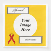Red Standard Ribbon Sjabloon door Kenneth Yoncich Servetten (Voorkant)