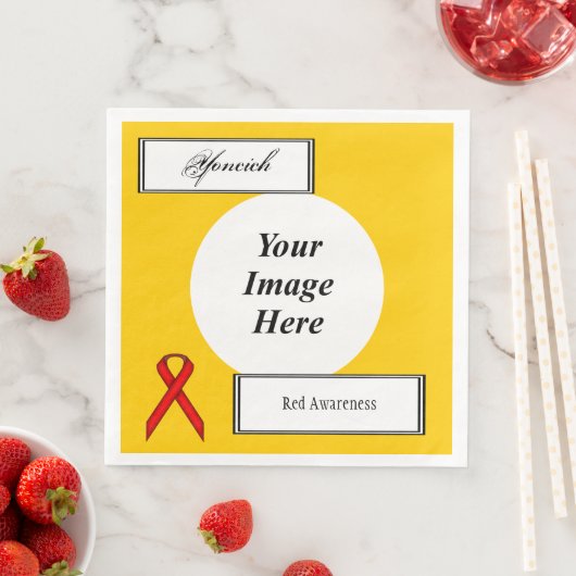 Red Standard Ribbon Sjabloon door Kenneth Yoncich Servetten (Insitu)