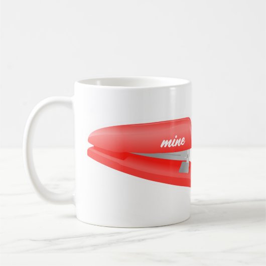 Red Stapler is mijn Mok (Links)