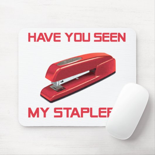 Red Stapler Mousepad Muismat (Met muis)