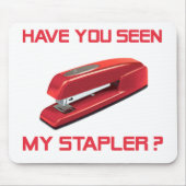 Red Stapler Mousepad Muismat (Voorkant)