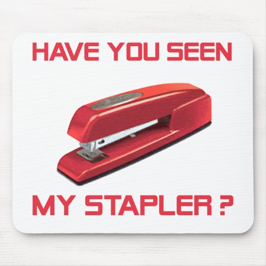 Red Stapler Mousepad Muismat (Voorkant)