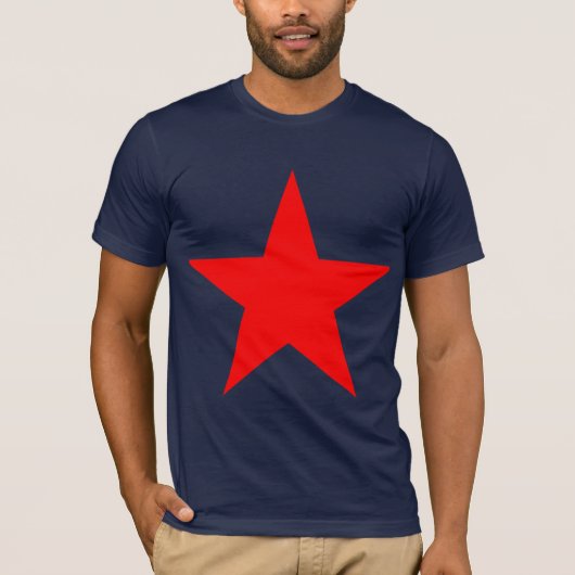 Red star 1 t-shirt (Voorkant)