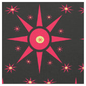 Red Star Abstracte verbinding Stof (Close Up)
