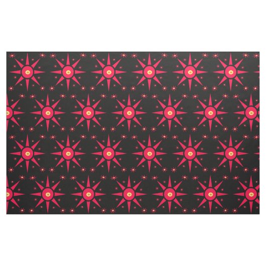 Red Star Abstracte verbinding Stof (Fat Quarter)